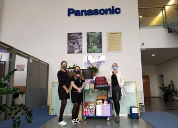 Sbírka školních potřeb ve firmě Panasonic Pardubice