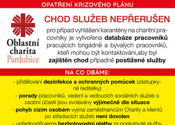 Aktualizace krizového plánu k zajištění chodu služeb