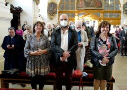  Anna Maclová, ředitelka Diecézní katolické charity Hradec Králové, Roman Pešek, ředitel Farní charity Chrudim, Marie Hubálková, ředitelka Oblastní charity Pardubice