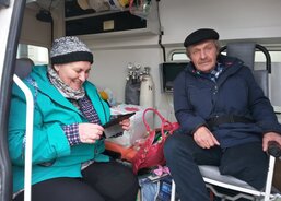 Ljubov a Olexandr na cestě do České republiky