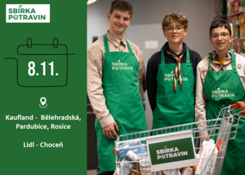 Sbírka potravin se blíží – zapojit se můžeš i ty!
