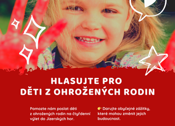 Pomozte dětem zažít radost: Hlasujte pro Jarní výlet s Oblastní charitou Pardubice!