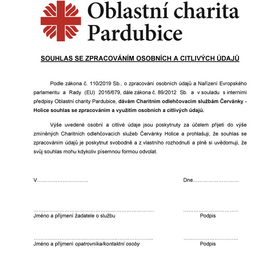 Souhlas se zpracováním osobních a citlivých údajů