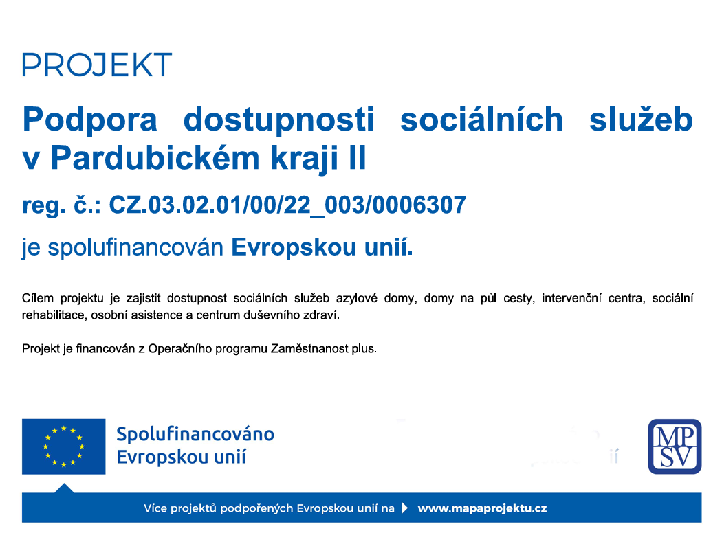 Projekt Podpora dostupnosti sociálních služeb Projekt Podpora dostupnosti sociálních služeb
